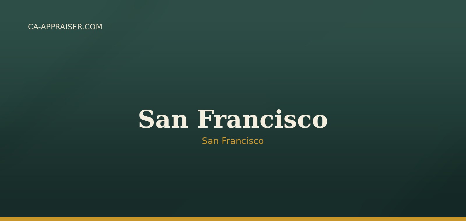 Residential real estate in San Francisco, San Francisco