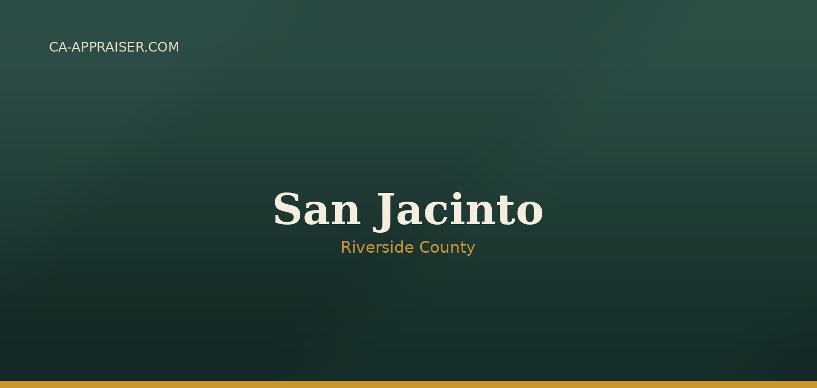 Residential real estate in San Jacinto, Riverside County