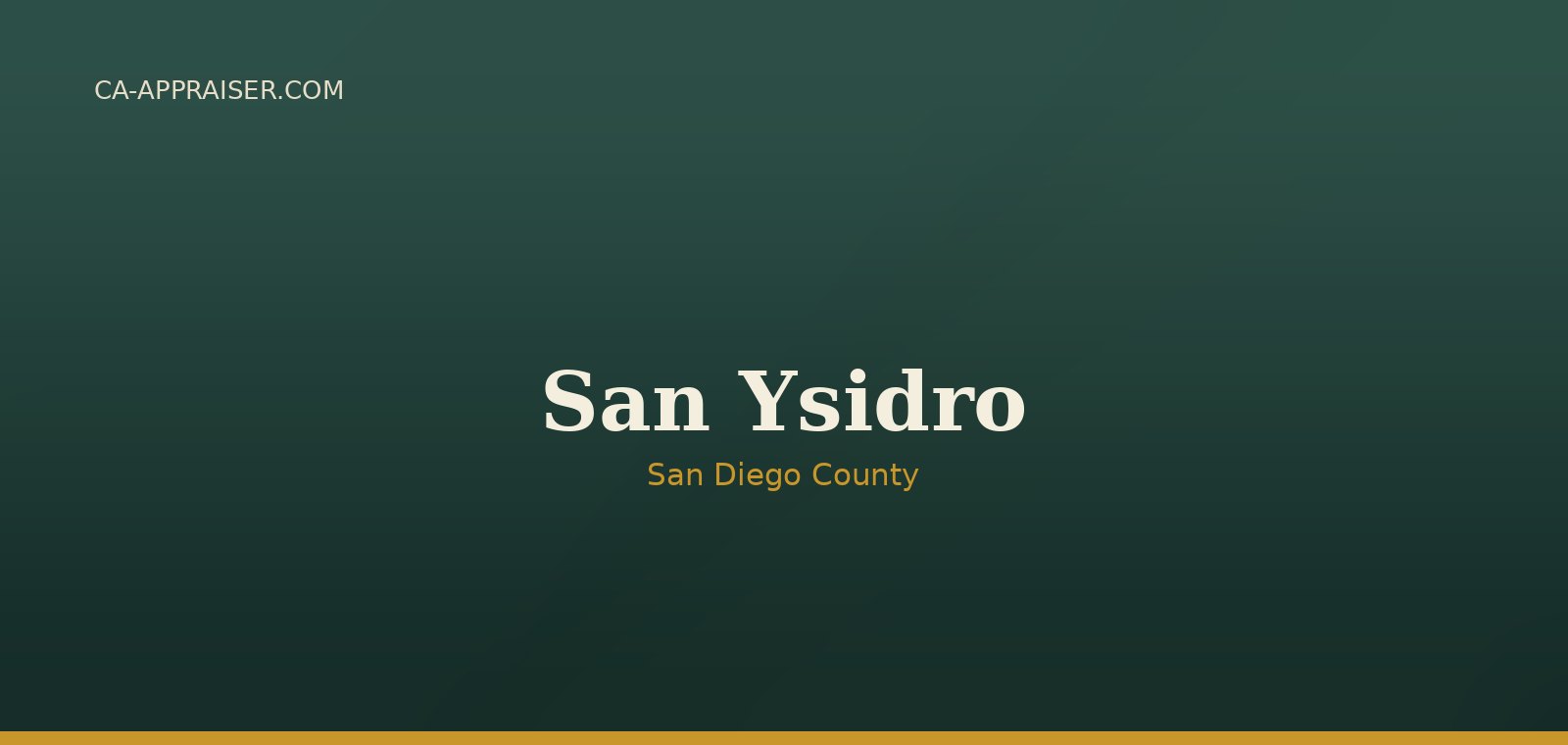 Residential real estate in San Ysidro, San Diego County