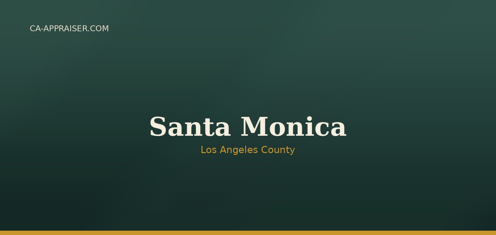 Residential real estate in Santa Monica, Los Angeles County