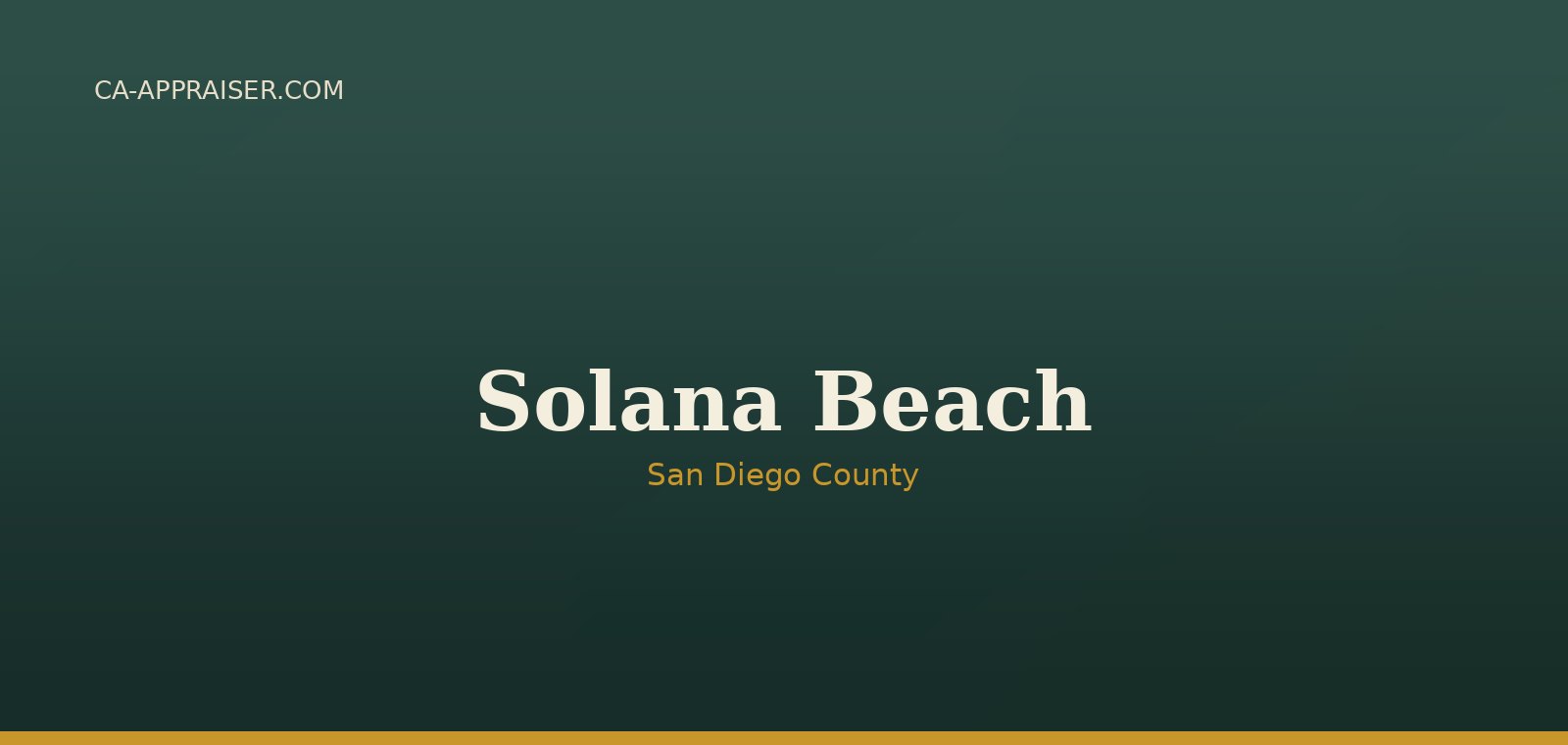Residential real estate in Solana Beach, San Diego County