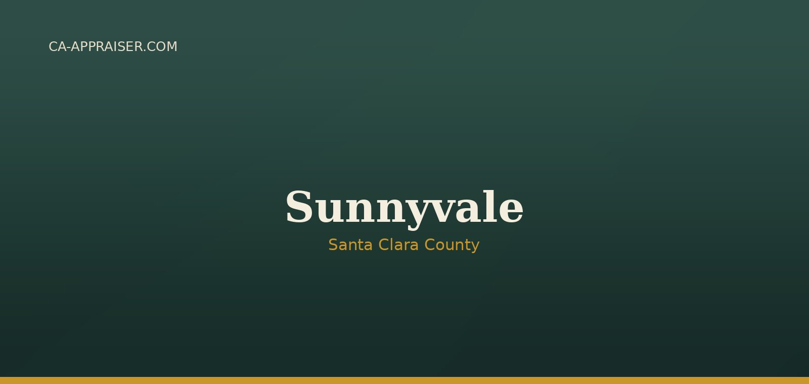 Residential real estate in Sunnyvale, Santa Clara County