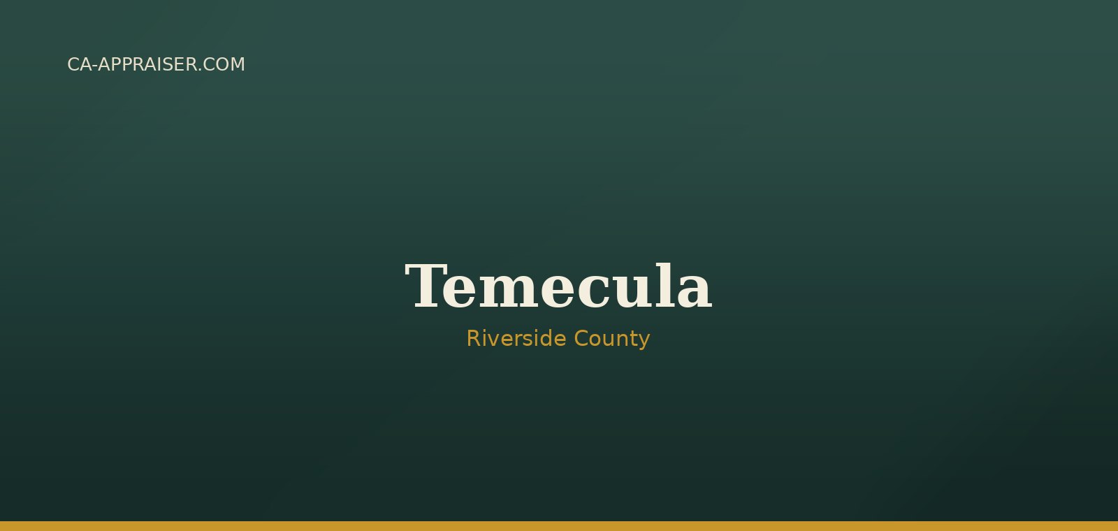 Residential real estate in Temecula, Riverside County