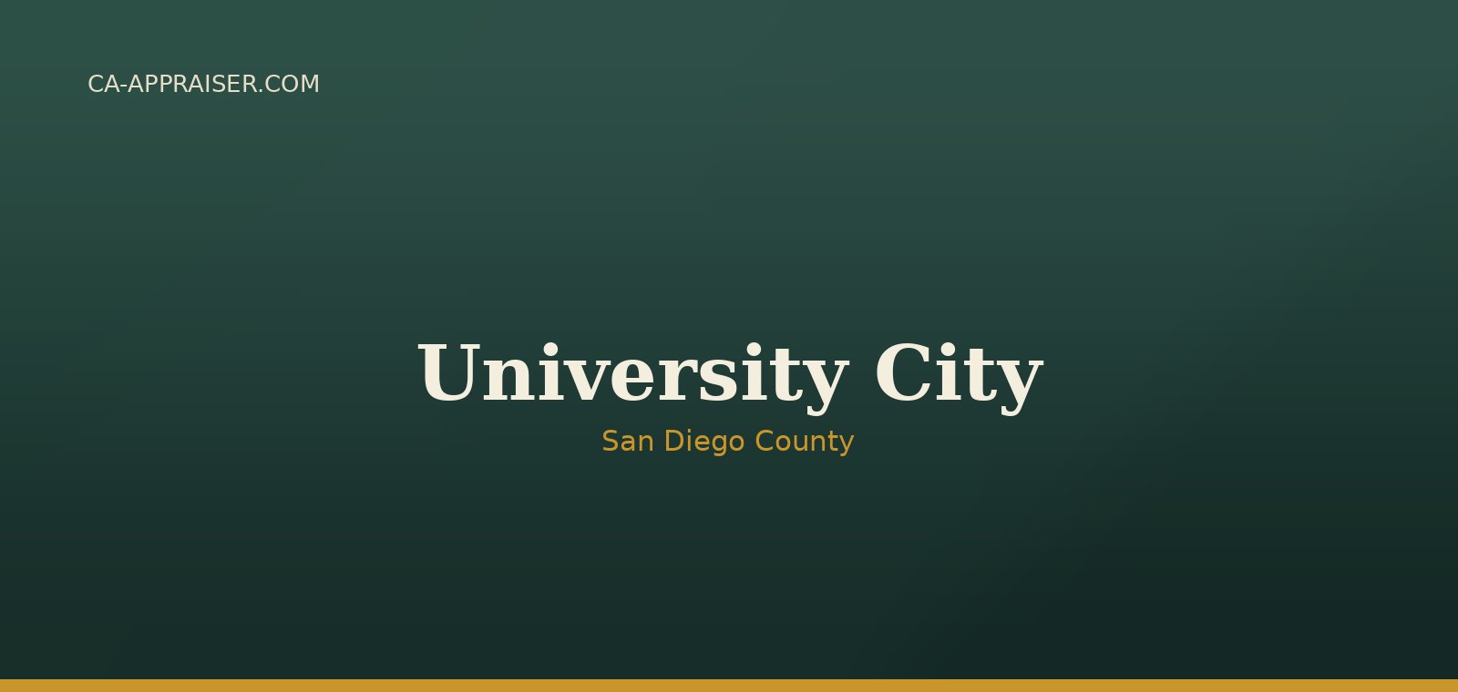 Residential real estate in University City, San Diego County