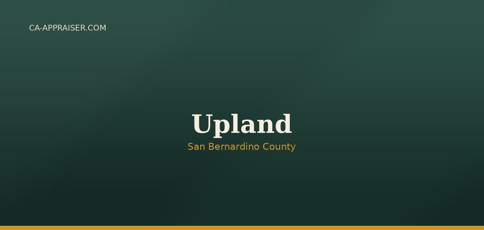 Residential real estate in Upland, San Bernardino County