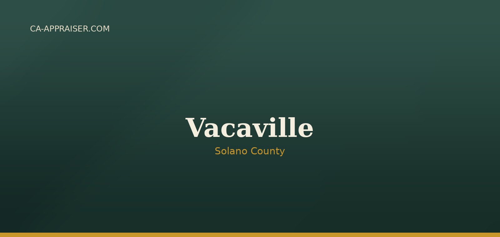 Residential real estate in Vacaville, Solano County