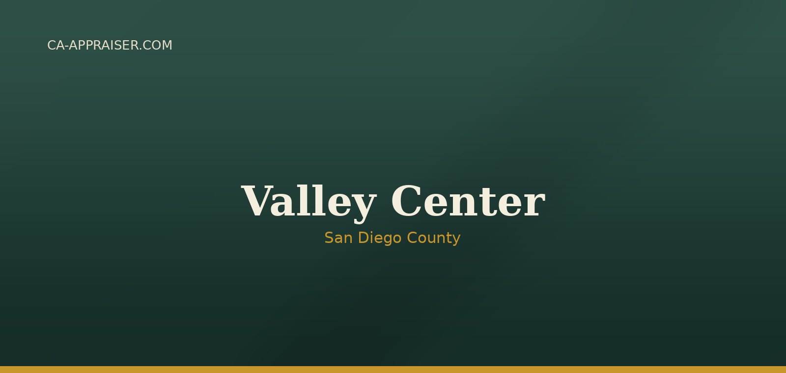 Residential real estate in Valley Center, San Diego County