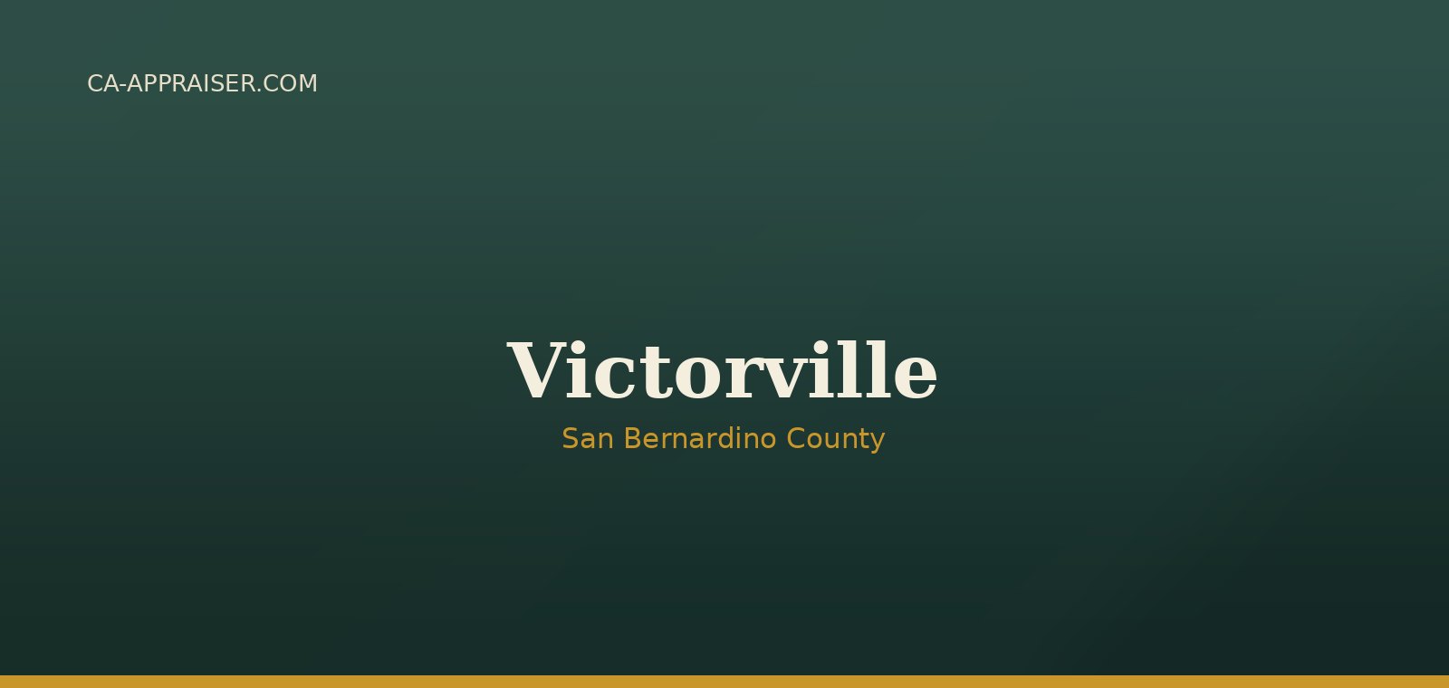 Residential real estate in Victorville, San Bernardino County