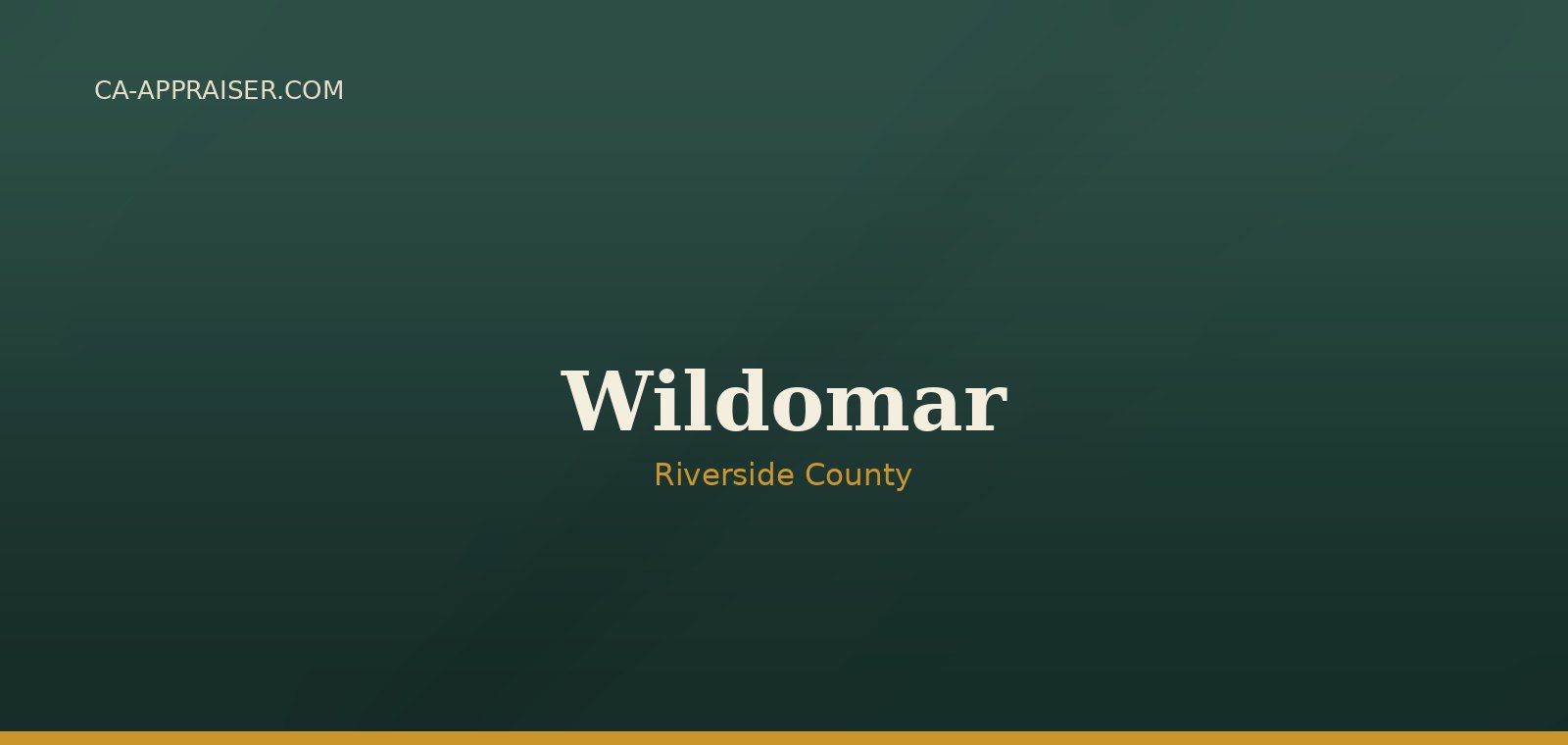 Residential real estate in Wildomar, Riverside County