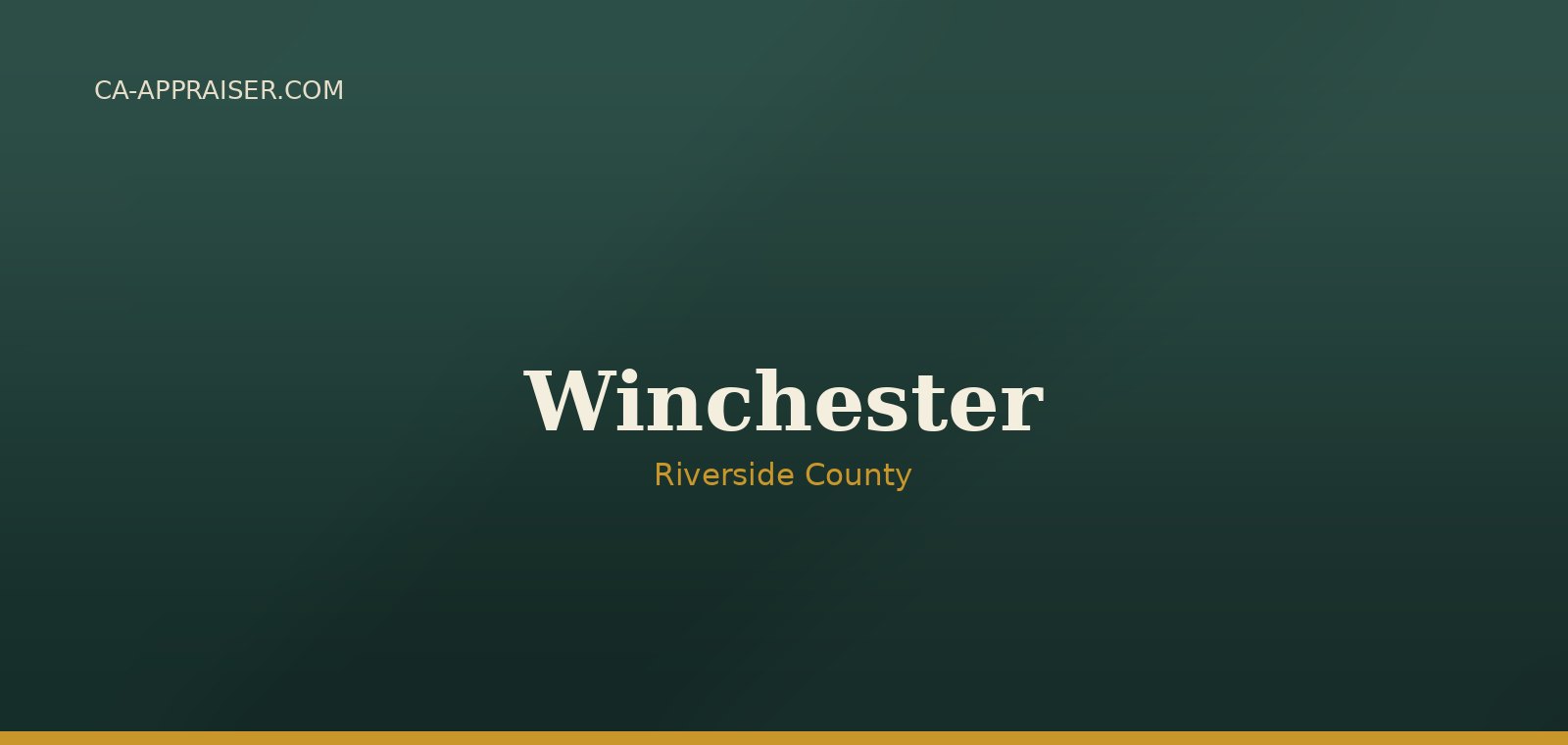 Residential real estate in Winchester, Riverside County