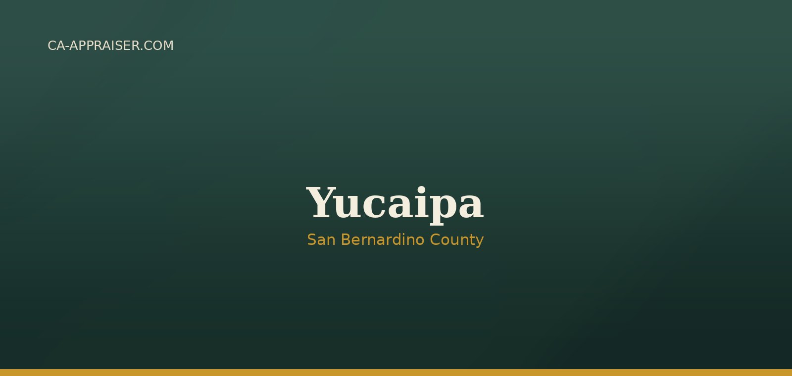 Residential real estate in Yucaipa, San Bernardino County